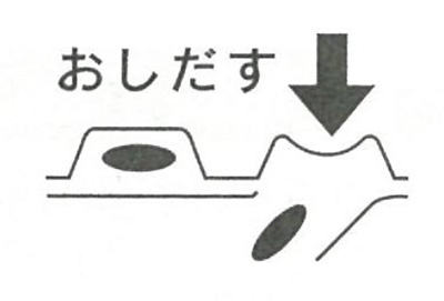 ハイカゼEV錠　取り出し方